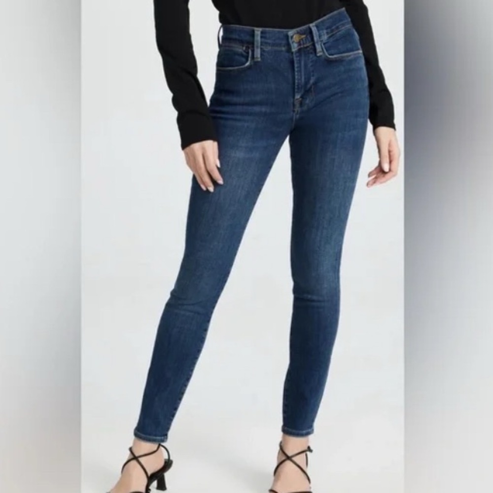 Frame Denim Dark Blue Women's Skinny Jeans